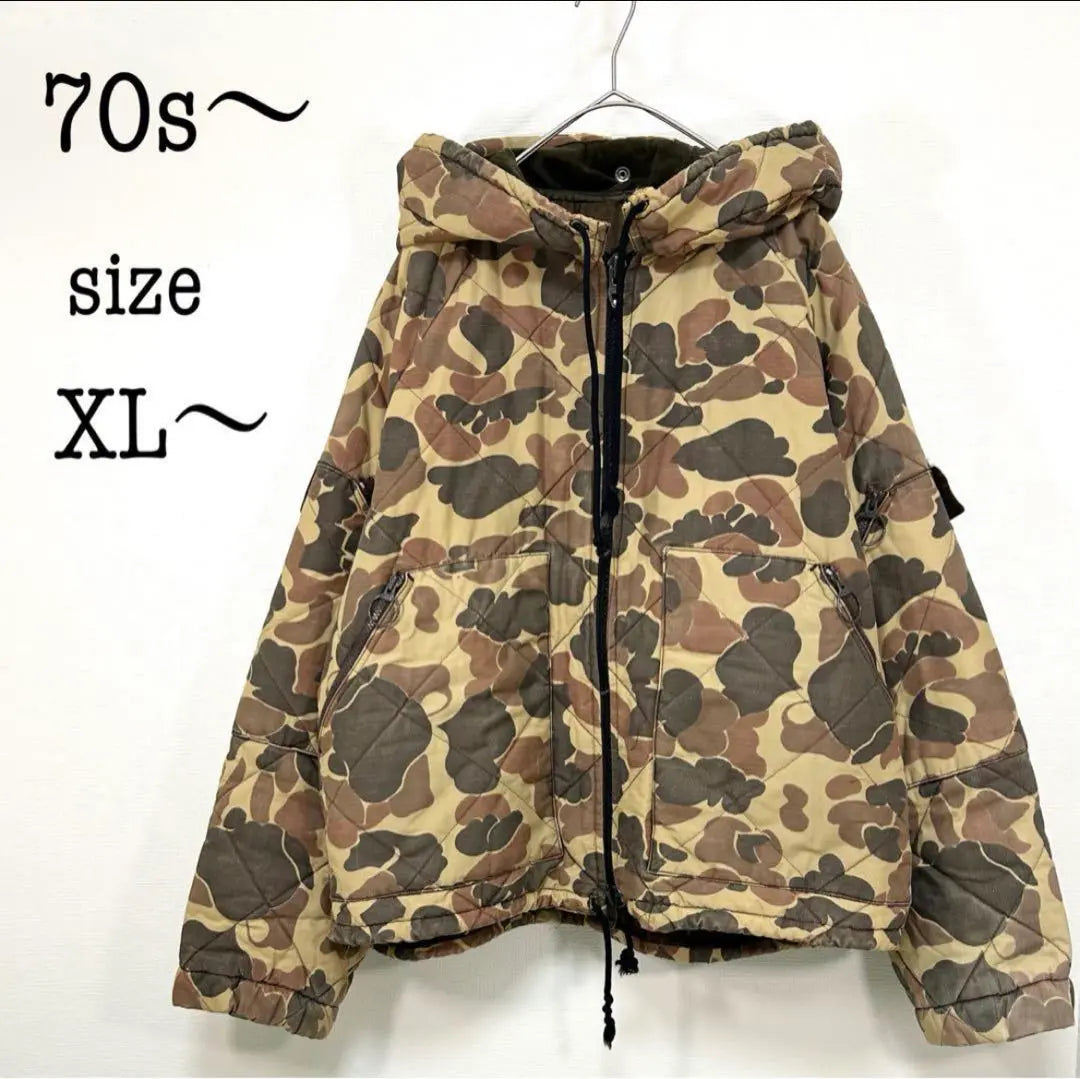 60s〜 hunter camo w zip down jkt