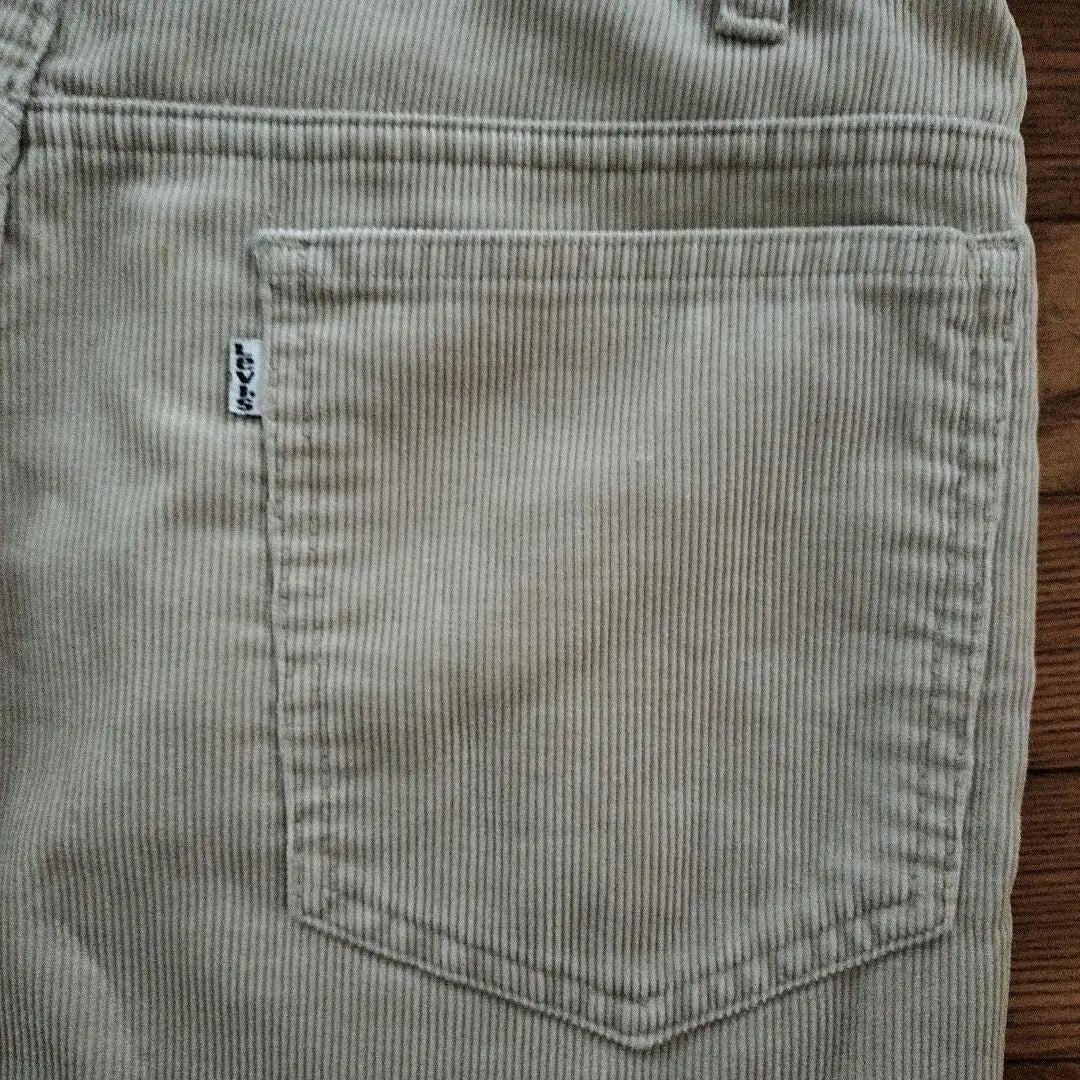 Levi's Corduroy Straight Leg Pants Beige USA