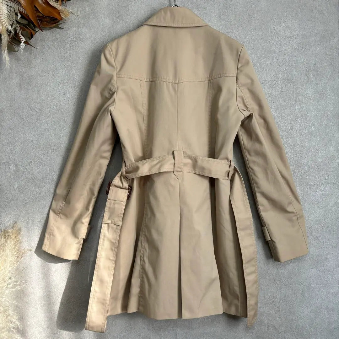 1705 Resmus Beige Trench Coat with Liner and Belt