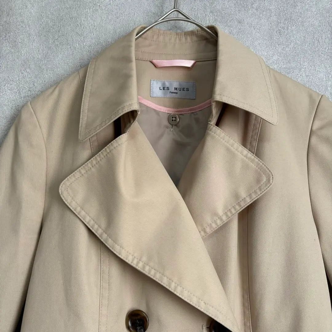 1705 Resmus Beige Trench Coat with Liner and Belt