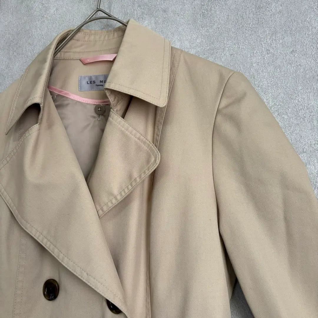 1705 Resmus Beige Trench Coat with Liner and Belt