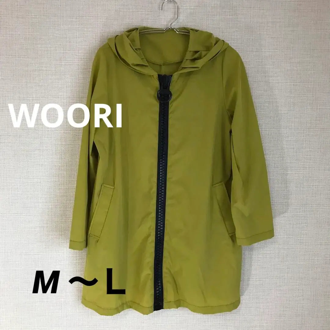 WOORI Shakashaka outerwear with hood, size M to L