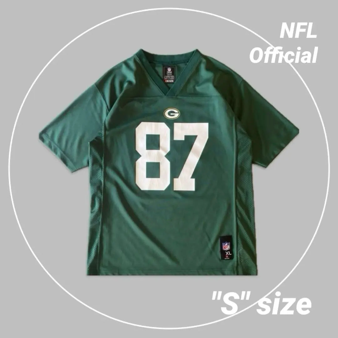 《NFL Official》GB Packers Nelson American Football Game Shirt S