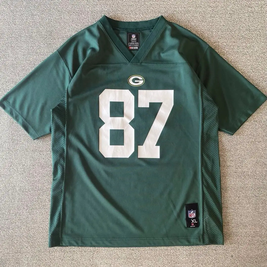 《NFL Official》GB Packers Nelson American Football Game Shirt S