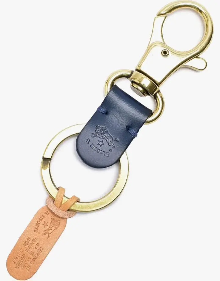 Il Bisonte Key Ring Keychain Blue