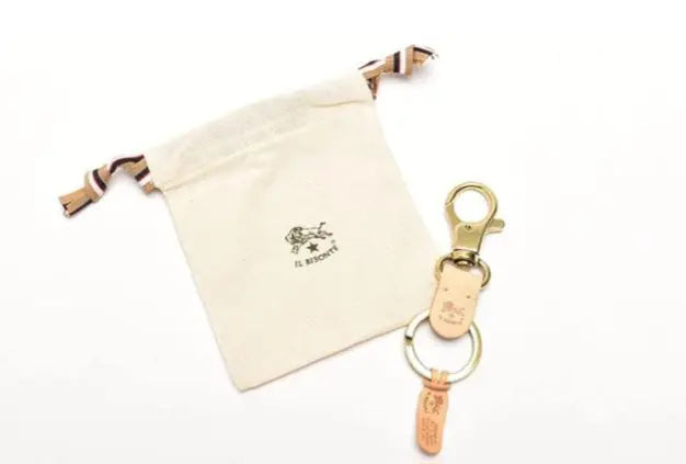 Il Bisonte Key Ring Keychain Blue