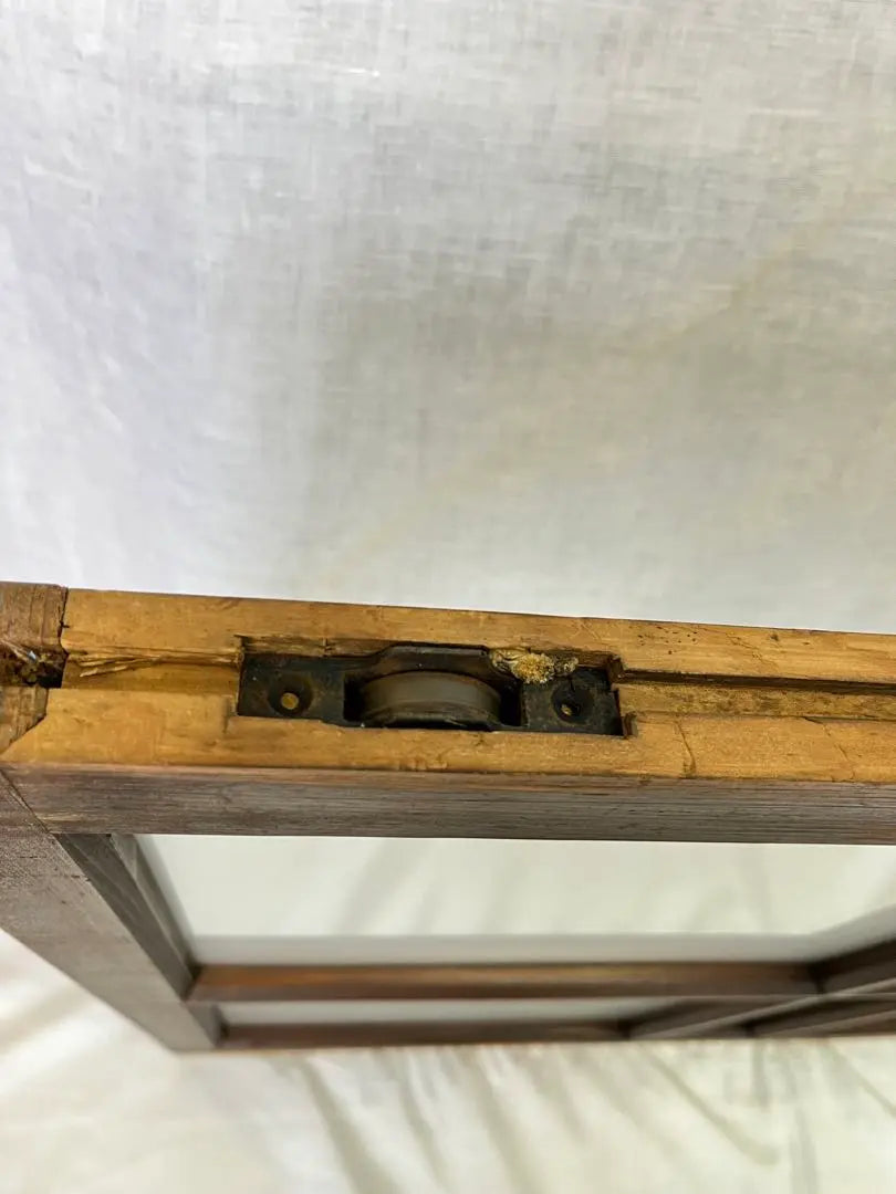 [Antique] Wooden fittings, sliding doors, windows, milky white glass, diamond glass, antique tools, DIY | 【アンティーク】木製 建具 引き戸 窓 乳白ガラス ダイヤガラス 古道具 DIY