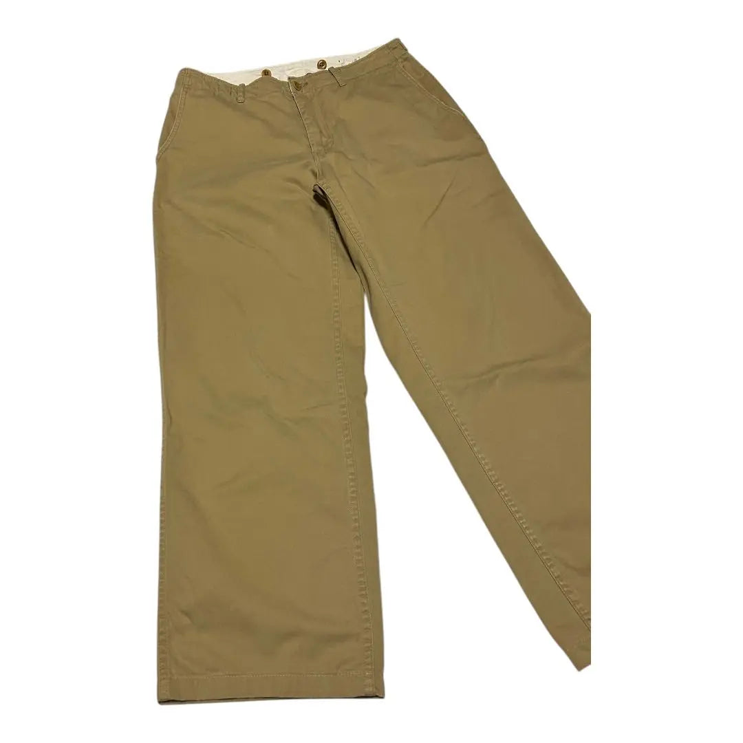 90s Ralph Lauren Chino Pants Suspender Button 32x32 Indication