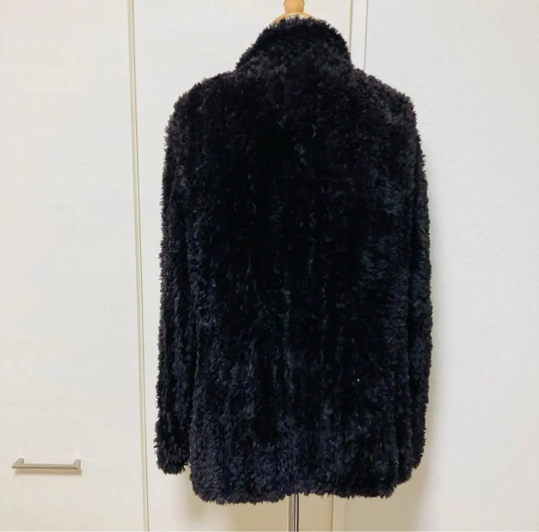 T.beauty Kinoshita Bussan Real Fur Coat Fur Made in Canada Black