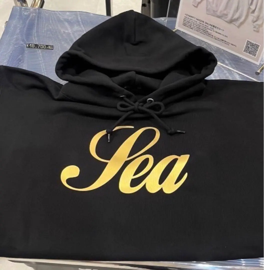 Available for sizes WIND AND SEA Kanazawa exclusive Gold Glitter Hoodie