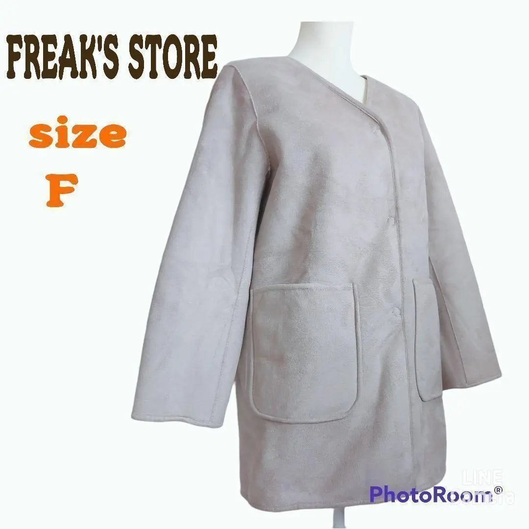 Winter [FREAK'S STORE] Women's Mouton Coat Beige F