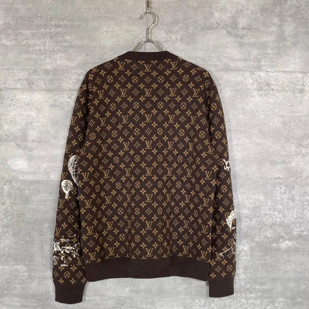 "LOUIS VUITTON" Louis Vuitton (XL) Wool Crew Neck Knit