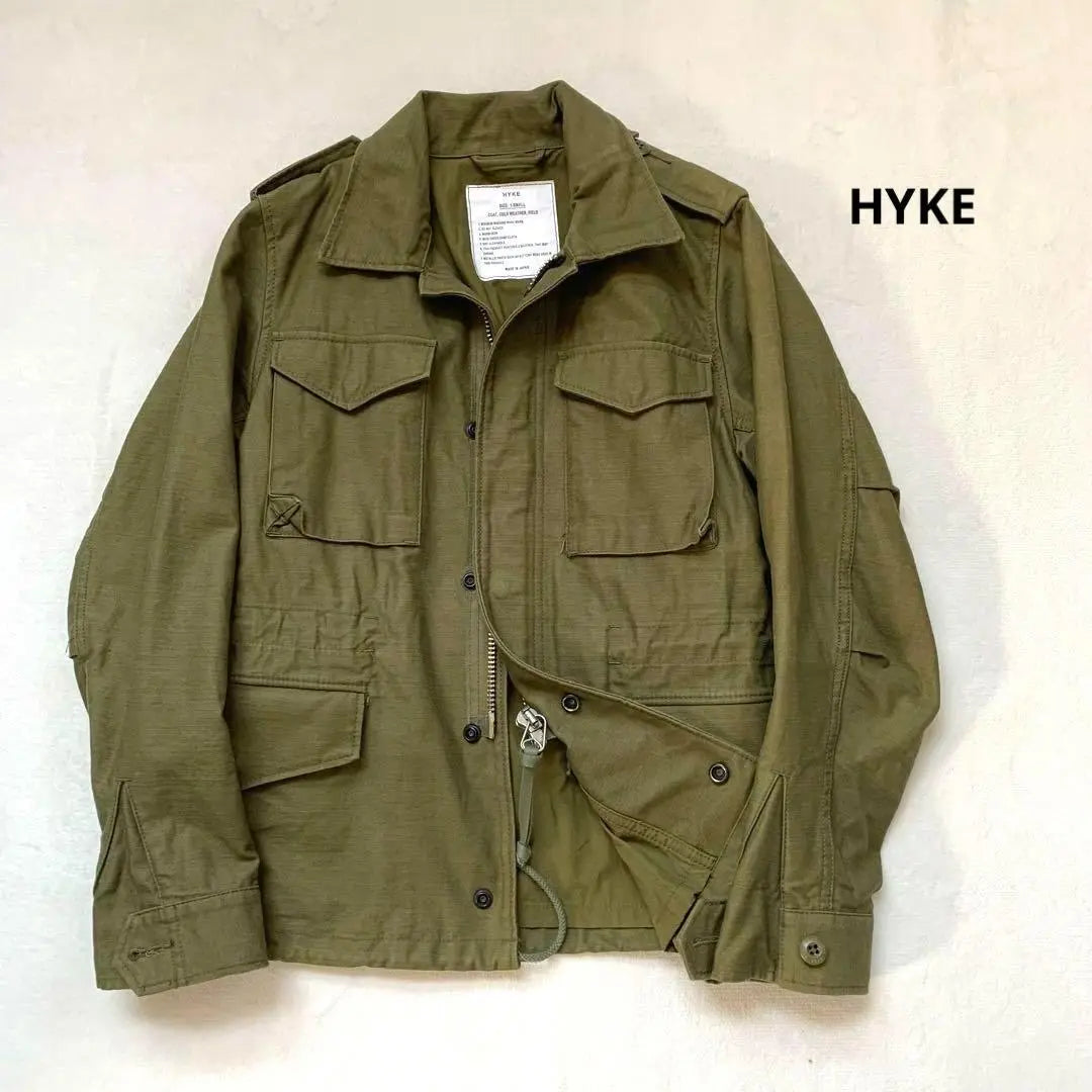 HYKE Military Jacket Khaki Blouson