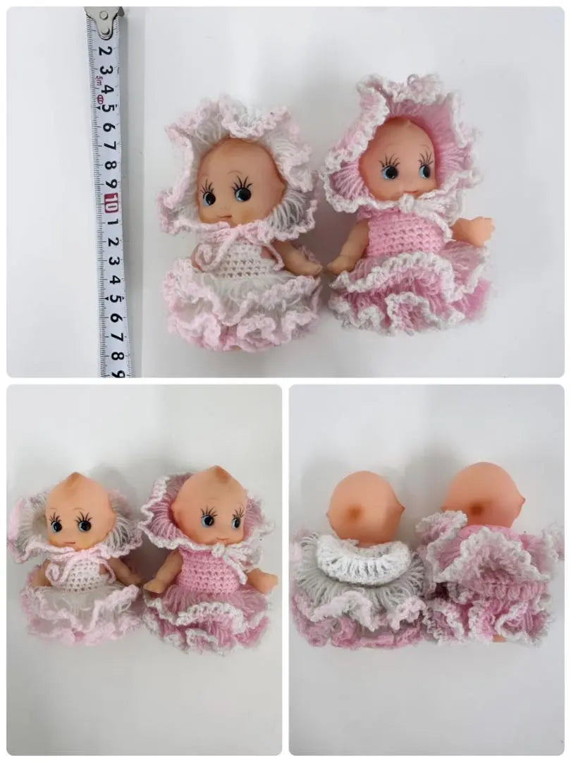 Muñeca Kewpie [Conjunto de 13 tamaños] Vinilo suave raro retro Showa