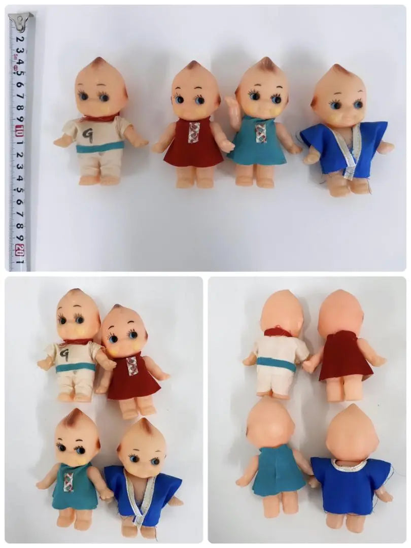 Muñeca Kewpie [Conjunto de 13 tamaños] Vinilo suave raro retro Showa