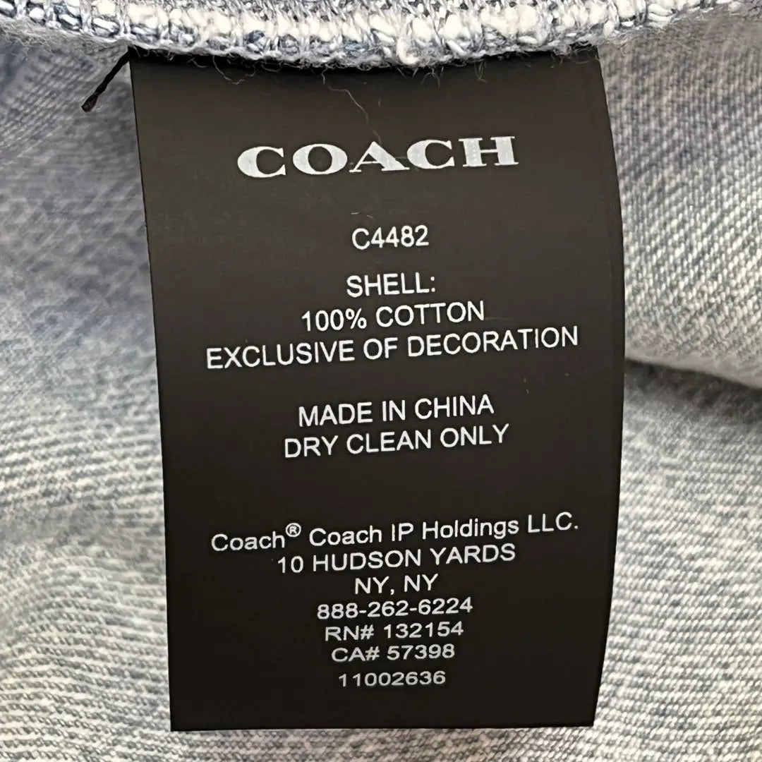 [Good condition and rare] Coach Denim Trench Coat Belt Gold Button Turn Lock 4 | 【美品・希少】コーチ デニムトレンチコート ベルト 金ボタン ターンロック 4