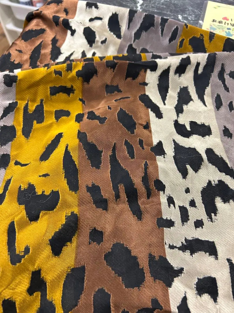 Italian made leopard print stole | イタリア製　レオパード柄ストール