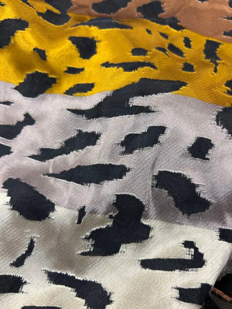 Italian made leopard print stole | イタリア製　レオパード柄ストール