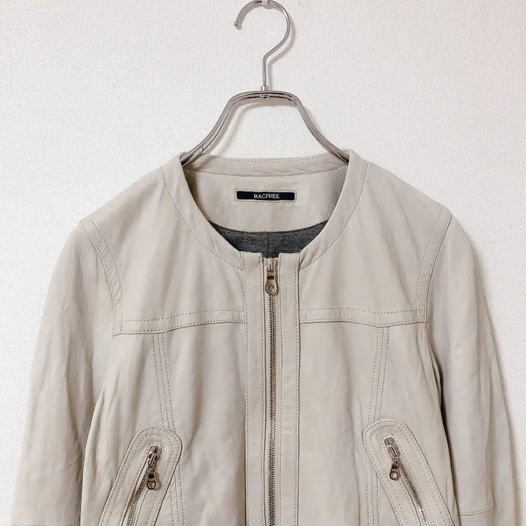 McAfee [38] Rider's Jacket, Blouson, No Collar, Lamb Leather, Haori