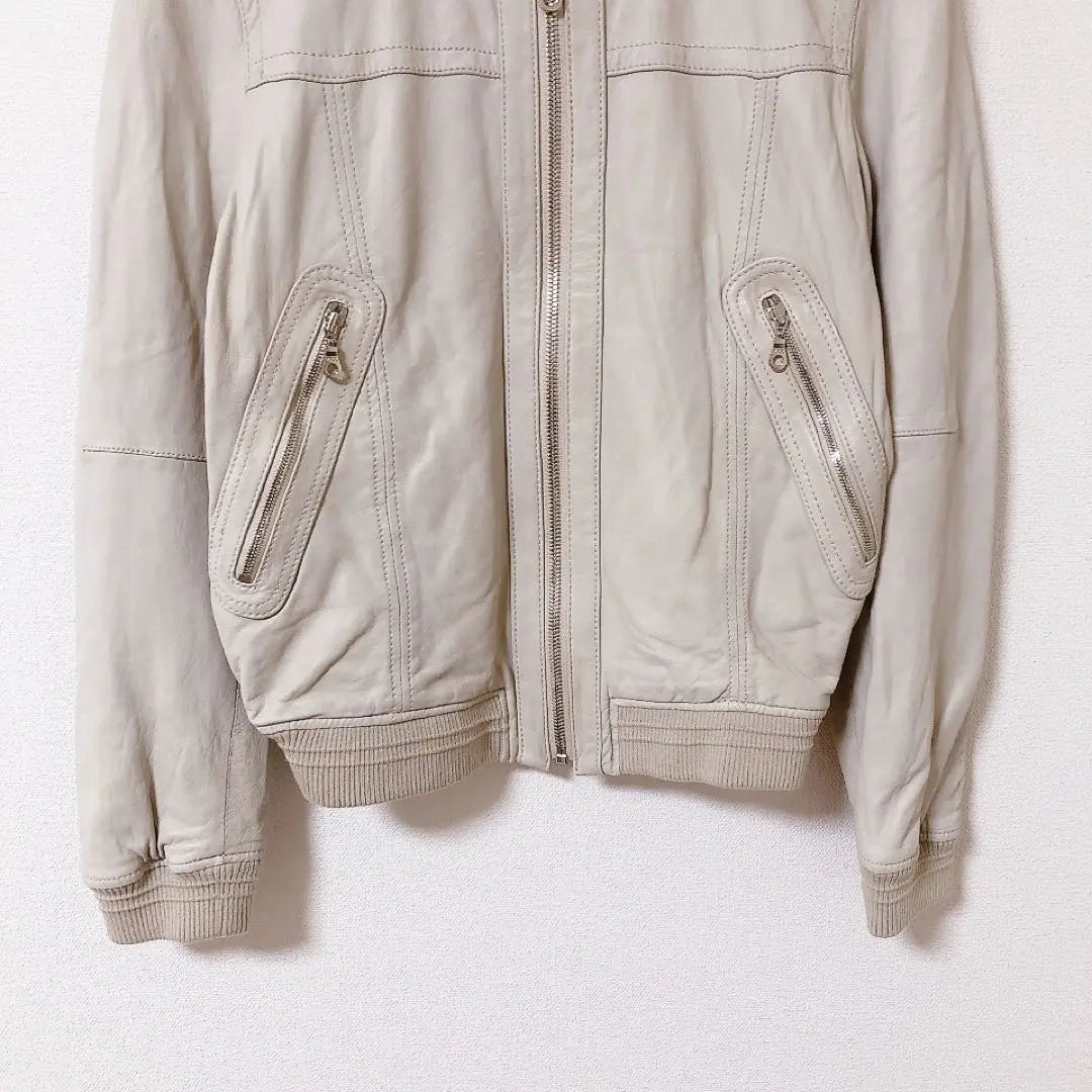 McAfee [38] Rider's Jacket, Blouson, No Collar, Lamb Leather, Haori