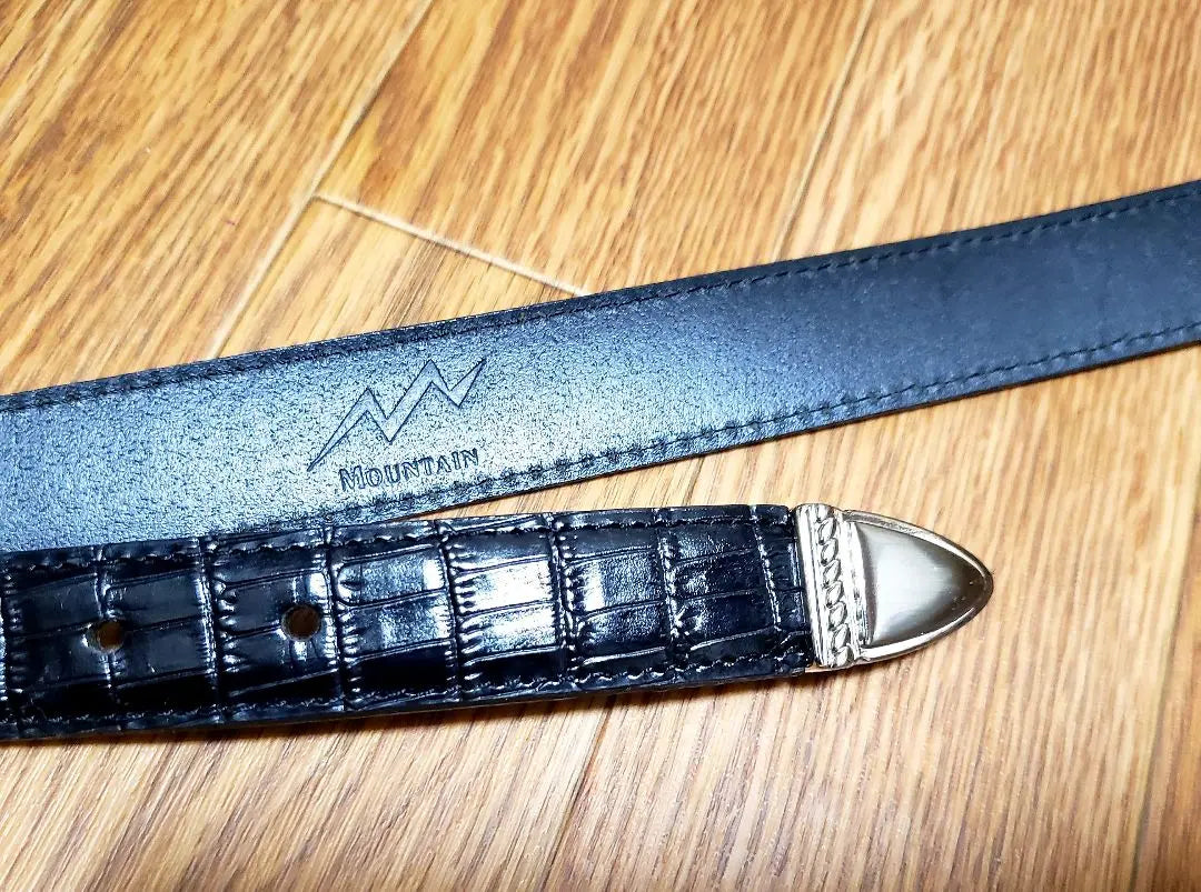 [New and unused] Belt, genuine leather, black