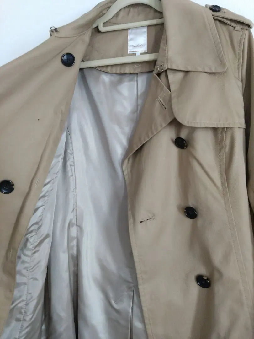 Low price♪Te chichi☆Trench coat☆Beige☆Includes detachable liner and belt