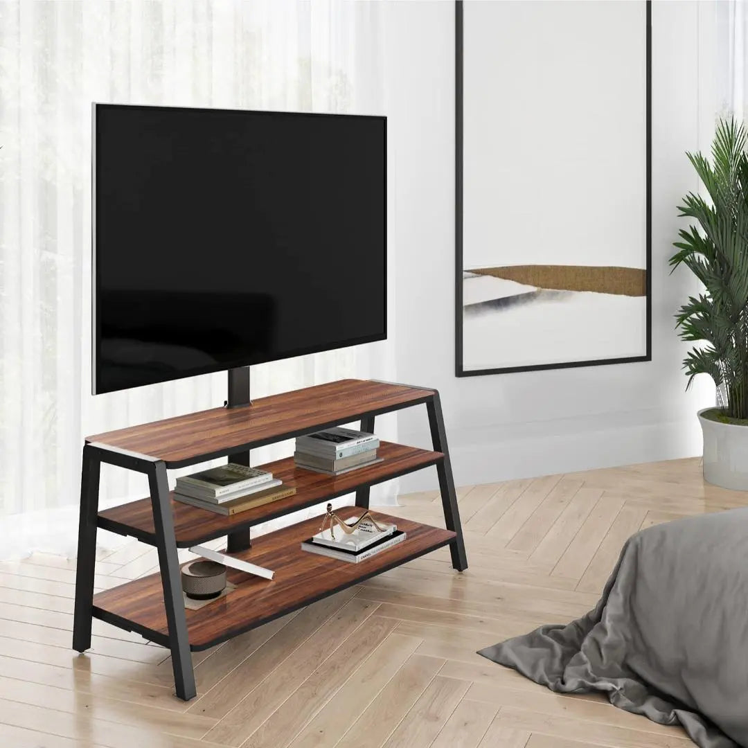 Height adjustable TV stand wall storage rack