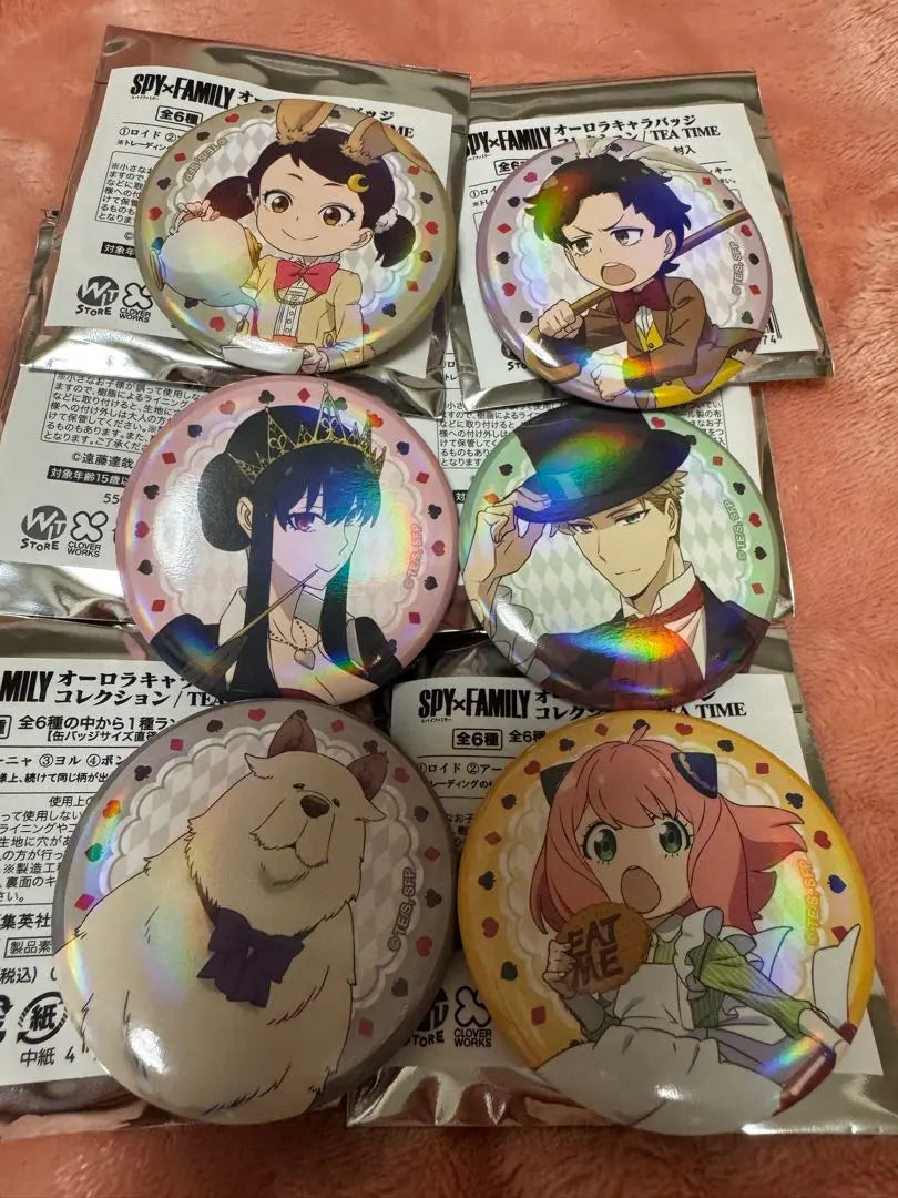 SPY×FAMILY Aurora Character Badge Collection TEA TIME