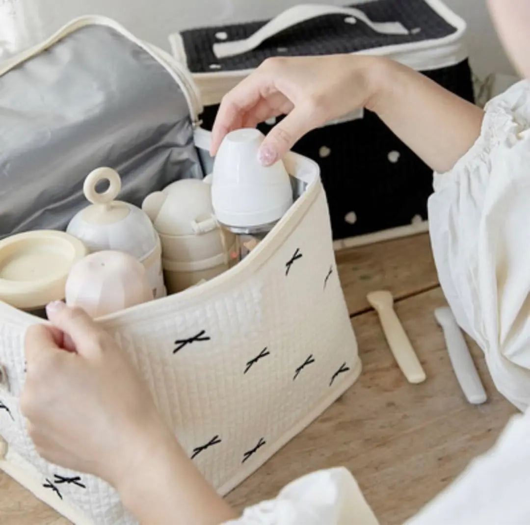 Last item [White] Thermal and cold bag, baby bottle bag, pouch, Ible, shoulder bag