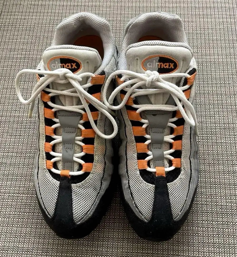 ★NIKE AIR MAX95 White/Mandarin/Grey 27.0