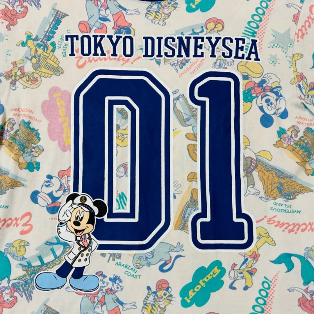 [Popular items] Disney Resort 01 Disney Sea Character T -shirt