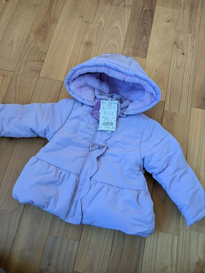 SISHUNON Sishnon down jacket ribbon purple 90 | SiShuNon　シシュノン　ダウンジャケット　リボン　パープル　90