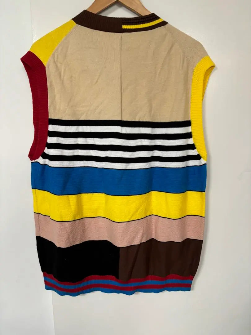 PAUL SMITH Multi-border knit vest