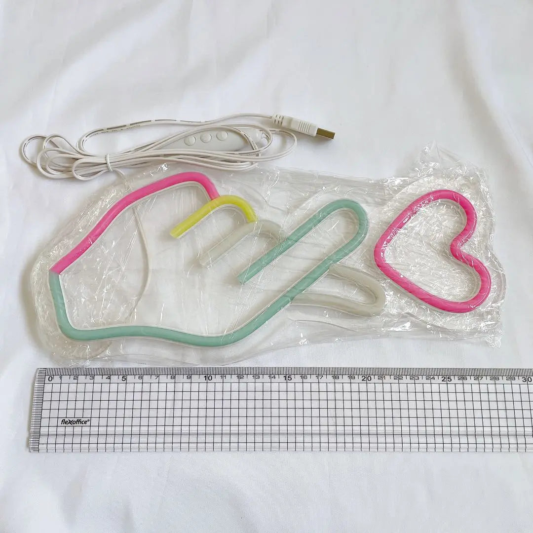 Heart Neon Sign LED Heart Love Neon Light LED Decoration 30cm