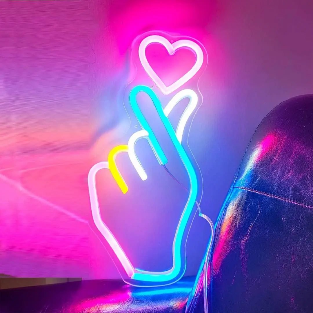 Heart Neon Sign LED Heart Love Neon Light LED Decoration 30cm