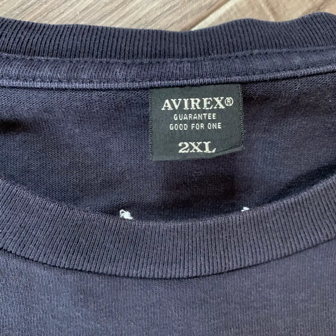 AVIREX embroidery T -shirt Future command cut -and -sew L 6113282 | AVIREX 刺繍Tシャツ フーチャーコマンド カットソー L 6113282