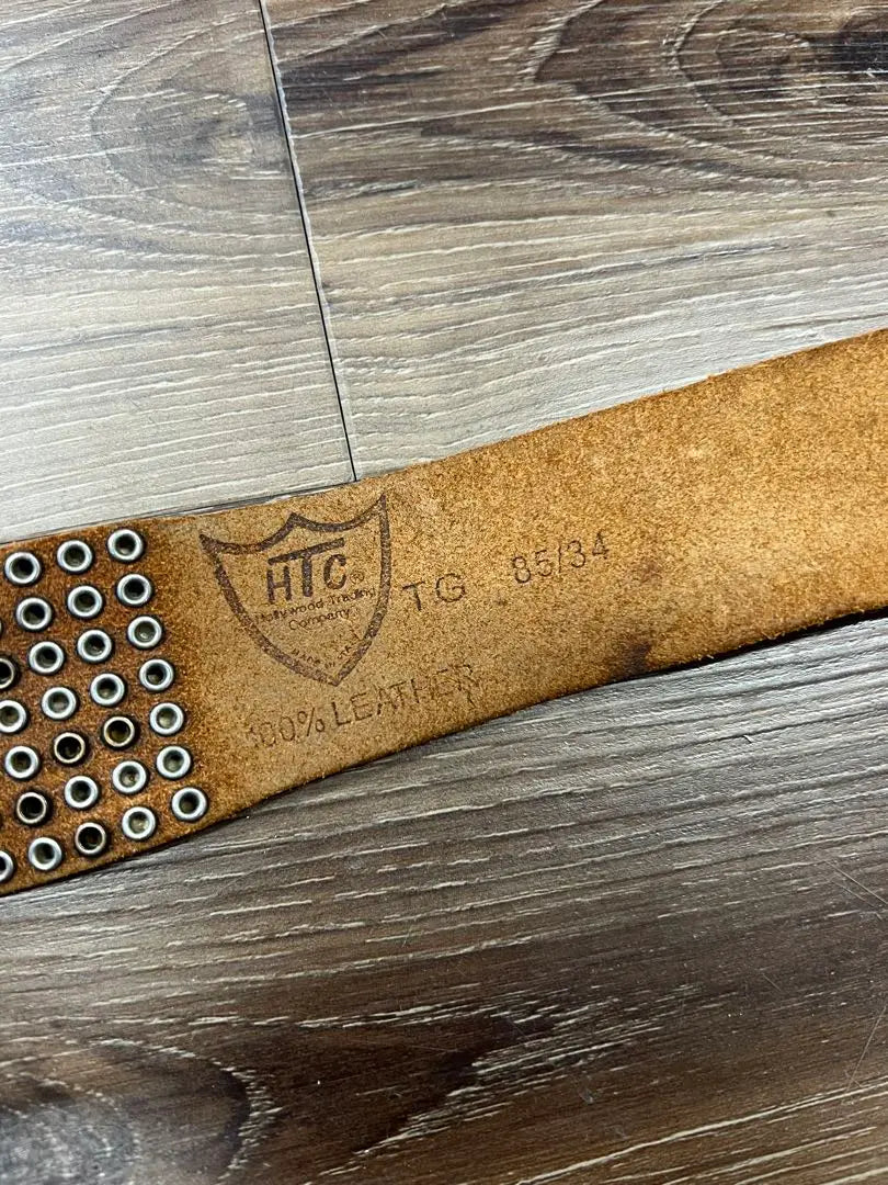 s HTC Belt Studs Leather Brown