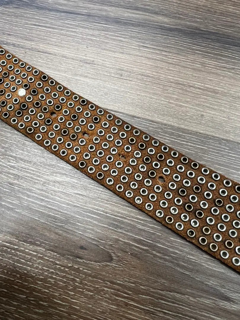 s HTC Belt Studs Leather Brown