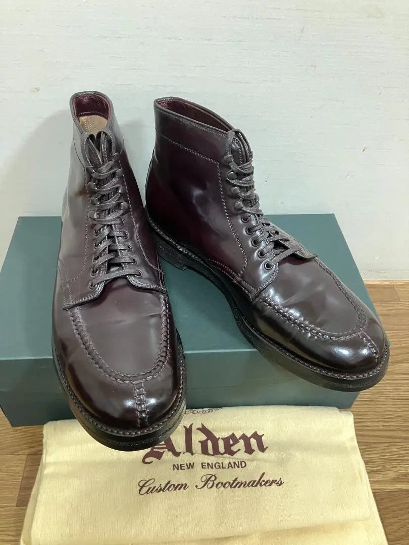 Alden Alden 4540H Burgundy Cordovan Tanker Boots 9D