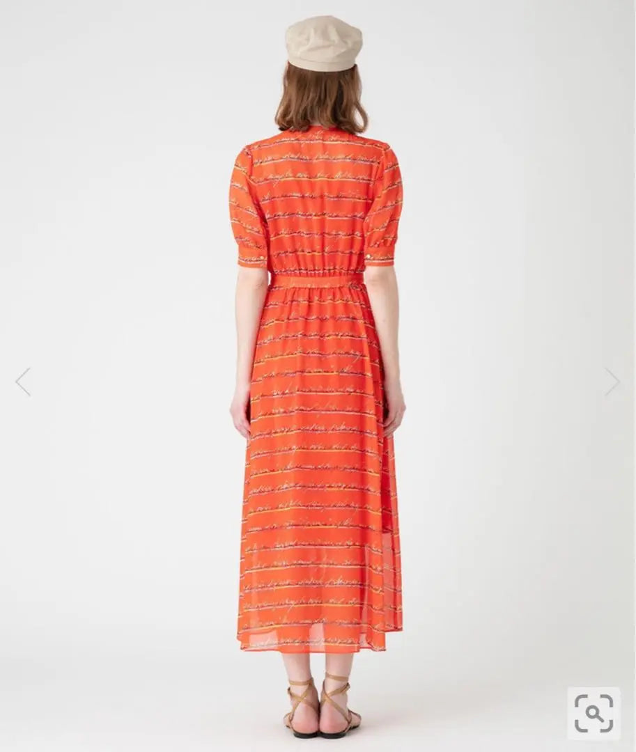 [LOULOU WILLOUGHBY] RATTI lettered border dress