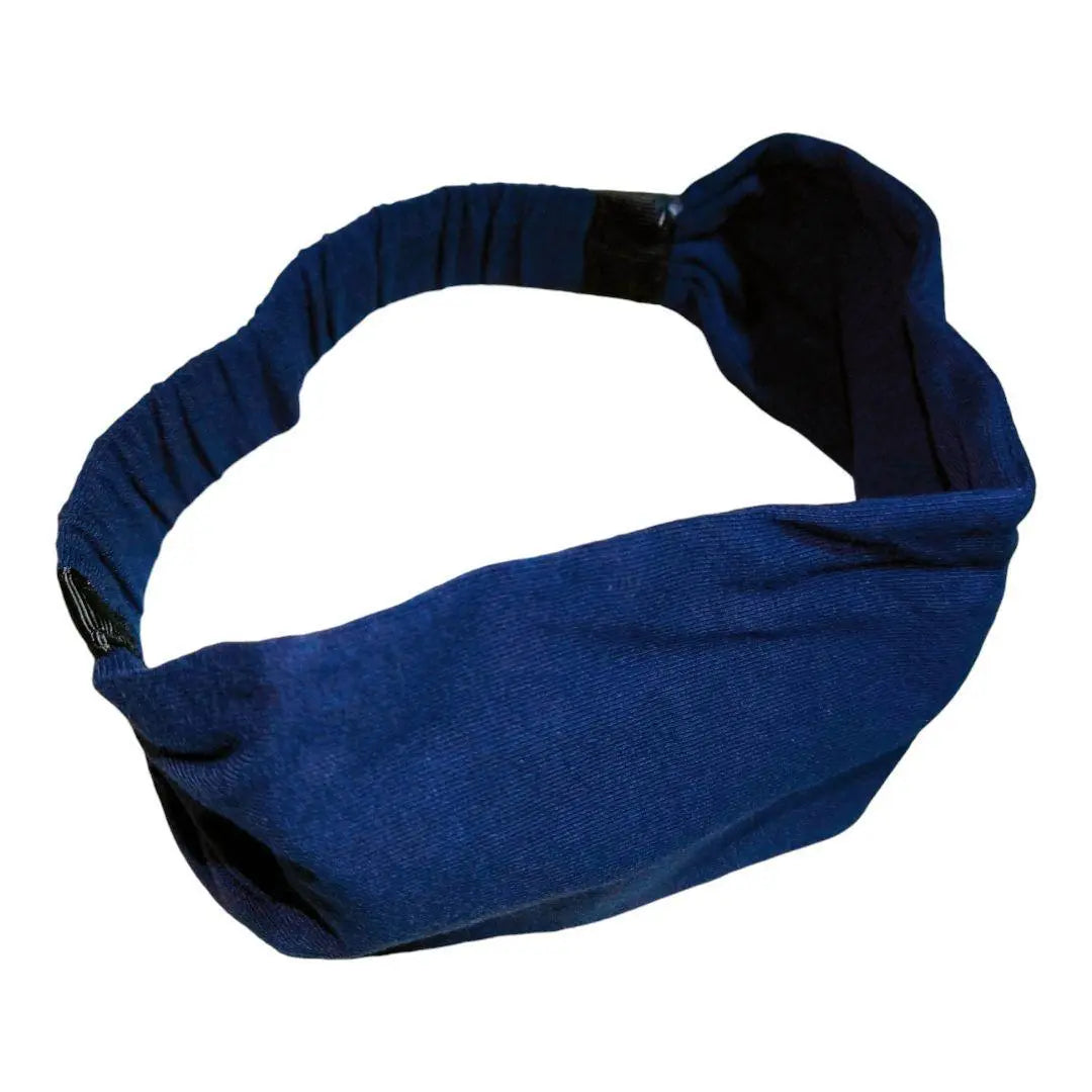 Headband Sweat-resistant Unisex Blue 2-piece Yoga Dance Pilates Hairband