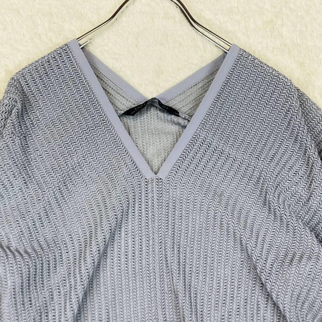 Zara Woman See-through Knit Summer Knit Gray M 13-19