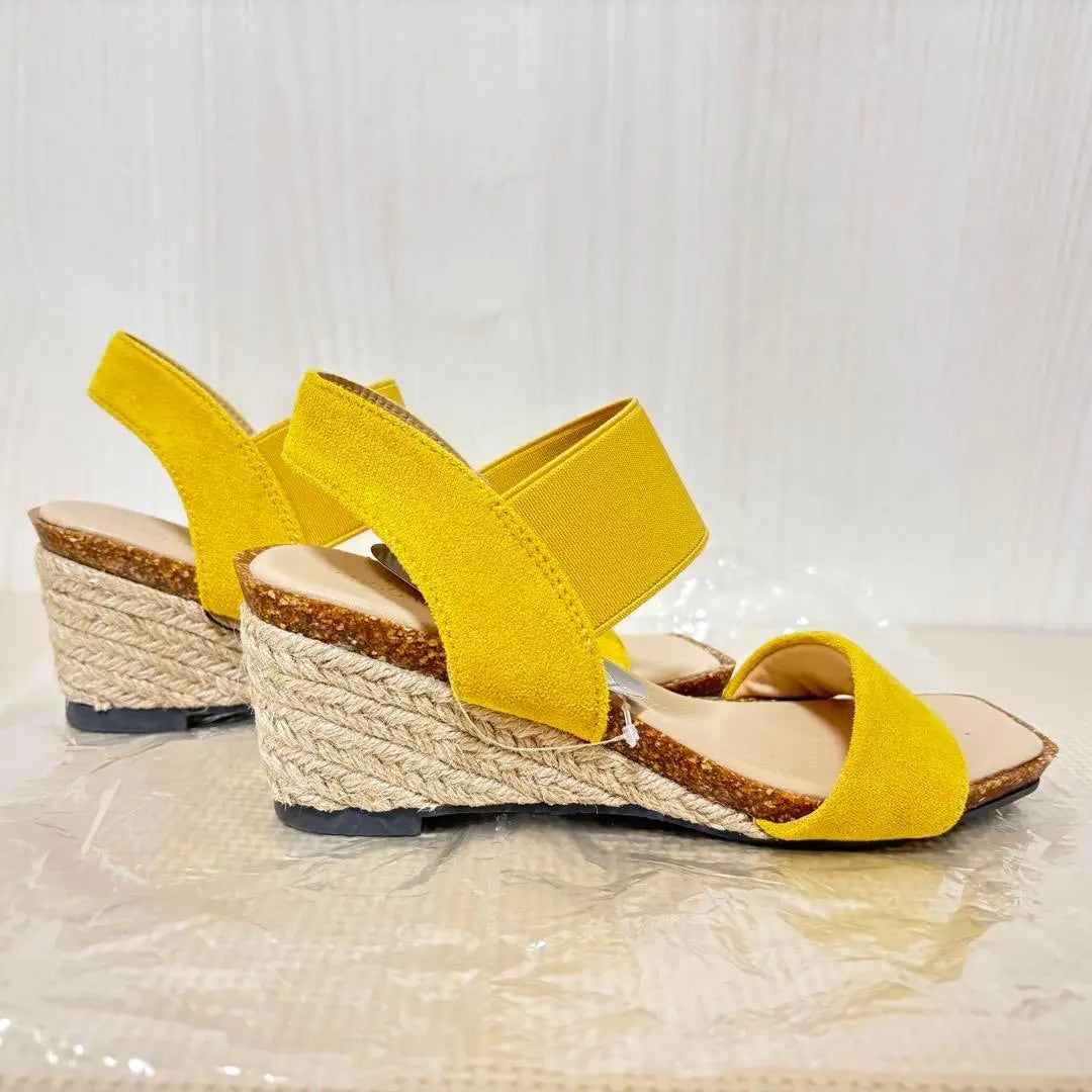 ✨️Shulaloo ✨️Square sandals shewdal with one hand 24.5 24 | ✨️シューラルー✨️ 片手ではける スクエアサンダル シューダル 24.5 24