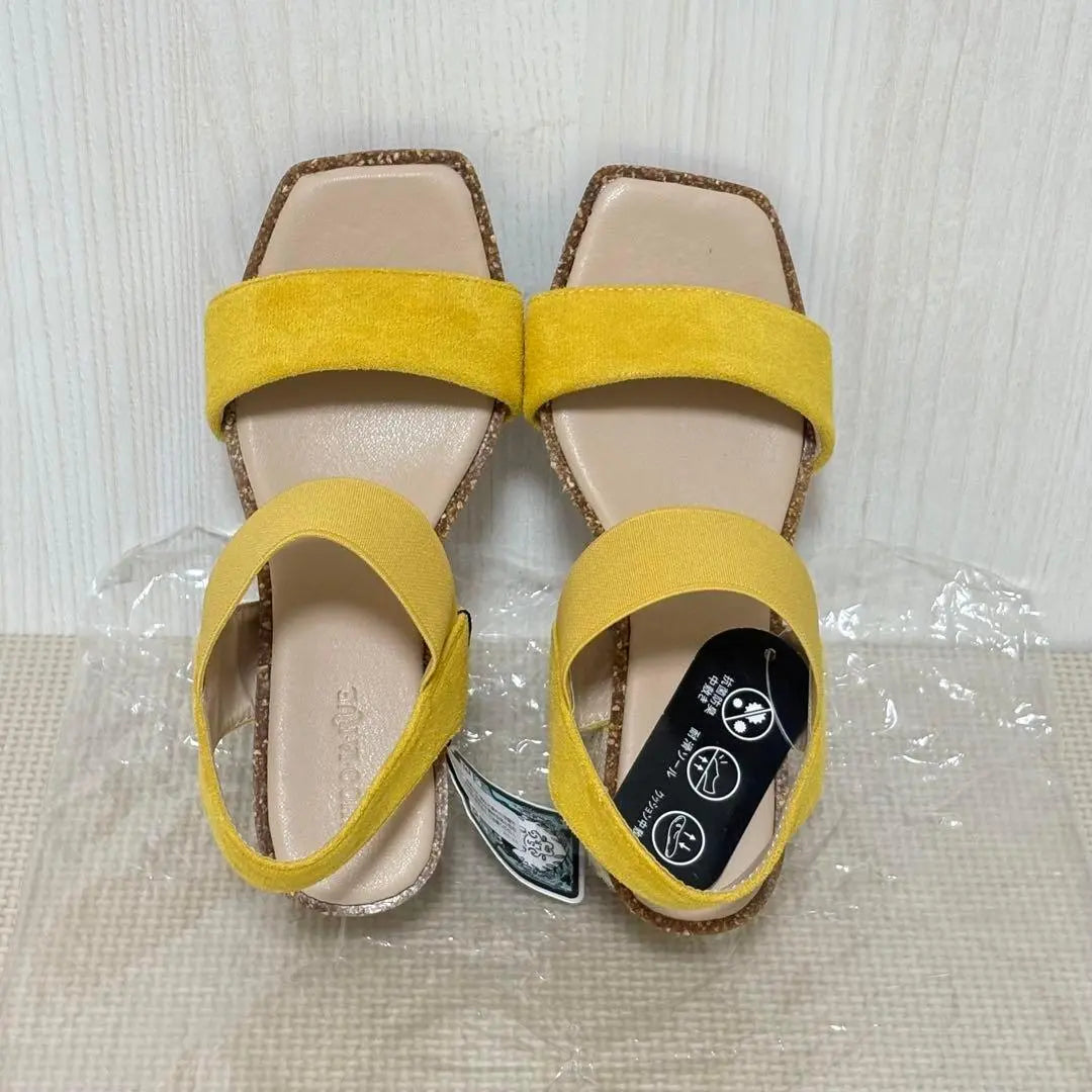 ✨️Shulaloo ✨️Square sandals shewdal with one hand 24.5 24 | ✨️シューラルー✨️ 片手ではける スクエアサンダル シューダル 24.5 24