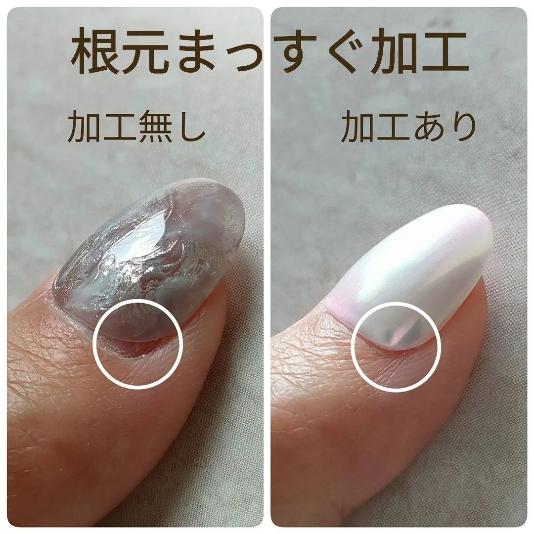 Beige Nuance Plump Flower Butterfly Magnet Korean One-Hon Nail Tip