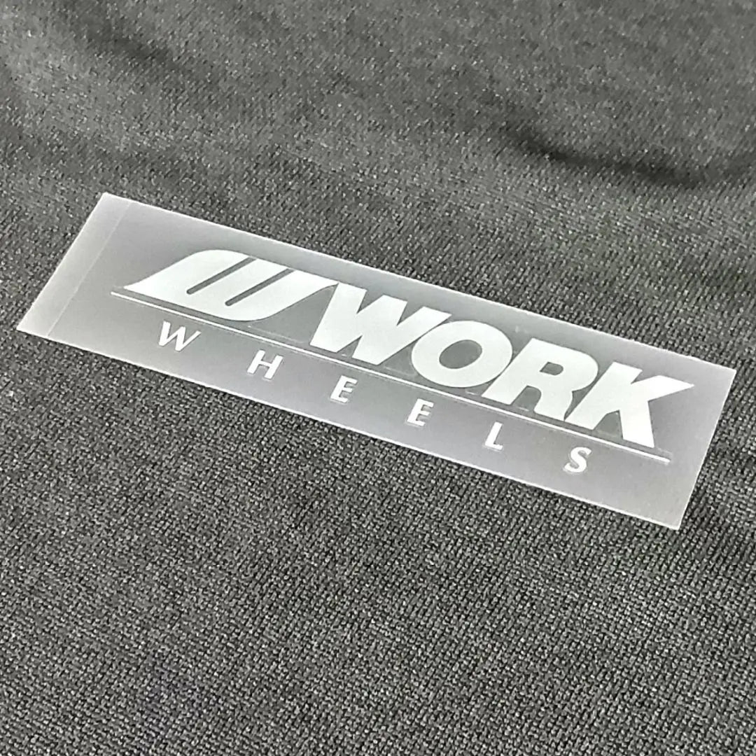 WORK Transfer Sticker White Width 90mm Genuine Mini Size