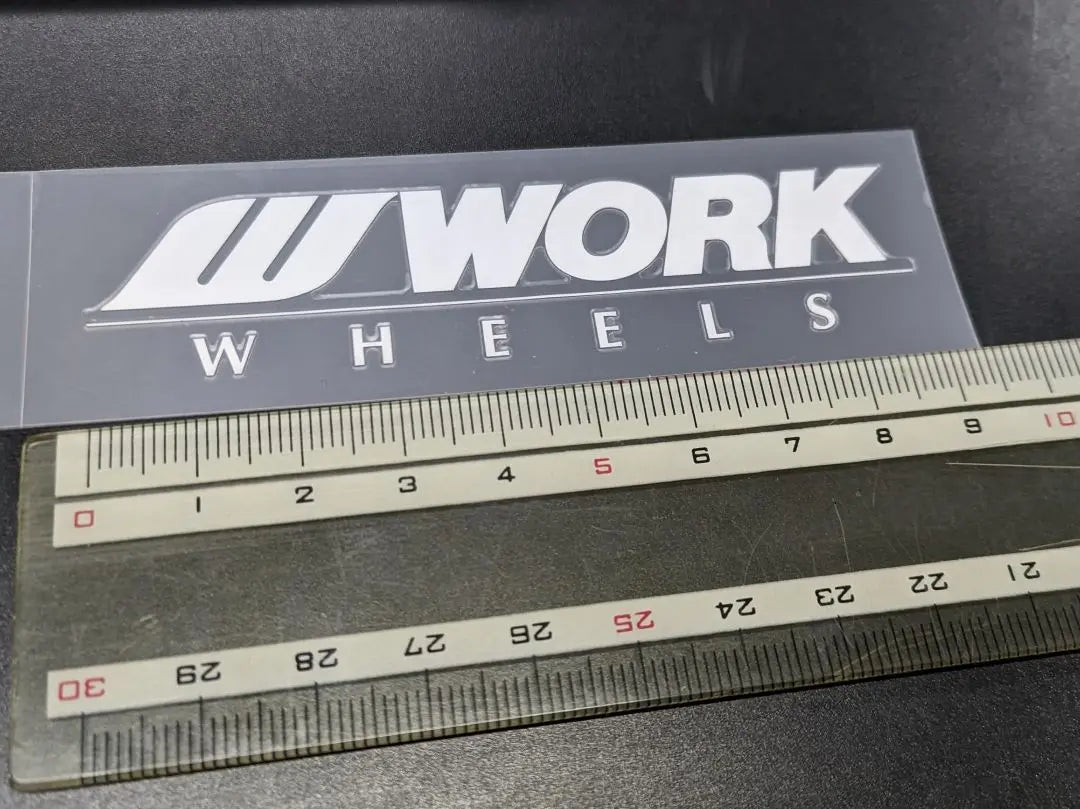 WORK Transfer Sticker White Width 90mm Genuine Mini Size