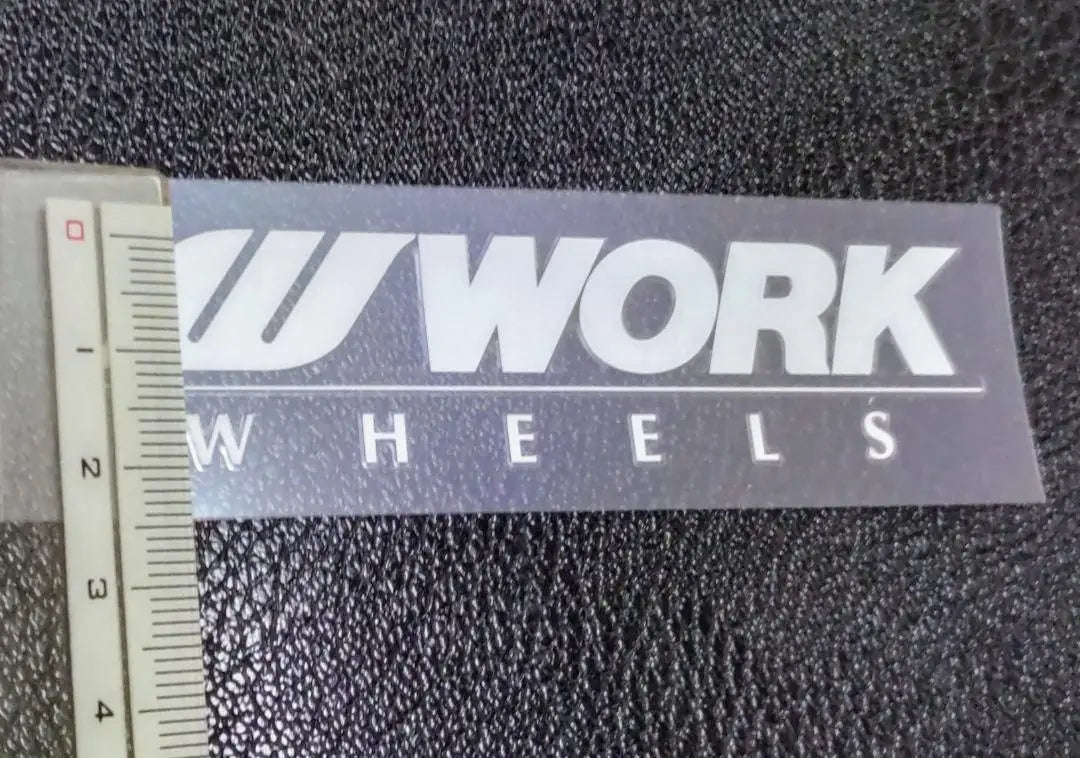 WORK Transfer Sticker White Width 90mm Genuine Mini Size