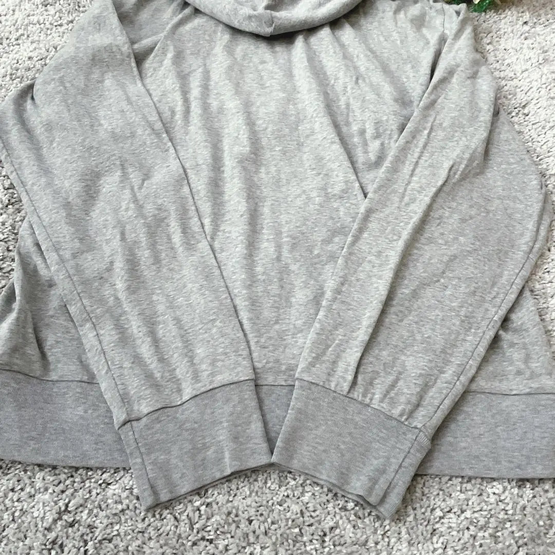 Uniqlo Zip-up Hoodie XL Stretch Thin Cotton Gray