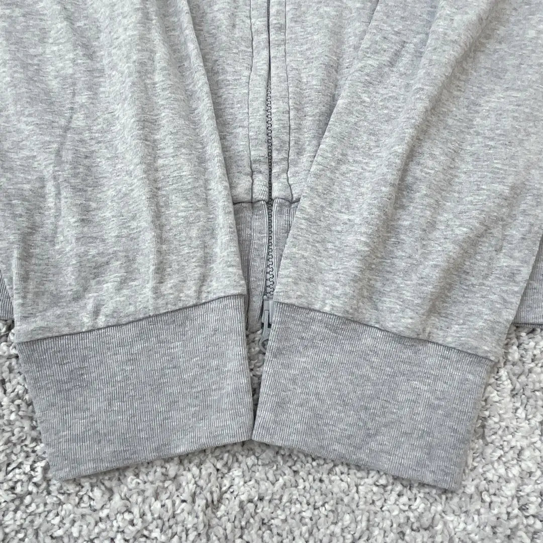 Uniqlo Zip-up Hoodie XL Stretch Thin Cotton Gray